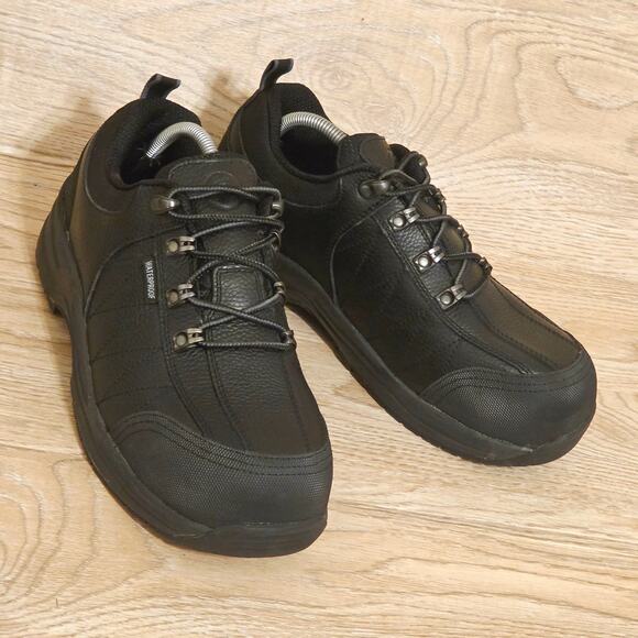 Orthofeet Dolomite Mens Size 8 4E X-Wide Black Leather Work Shoes Steel Toe - Picture 3 of 10